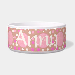 Punkte Muster rosa, braun, pink