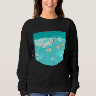 Punky Donkey Diving Fish Donkey Island Sweatshirt