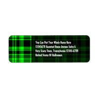 Punky Plaid Neon Green