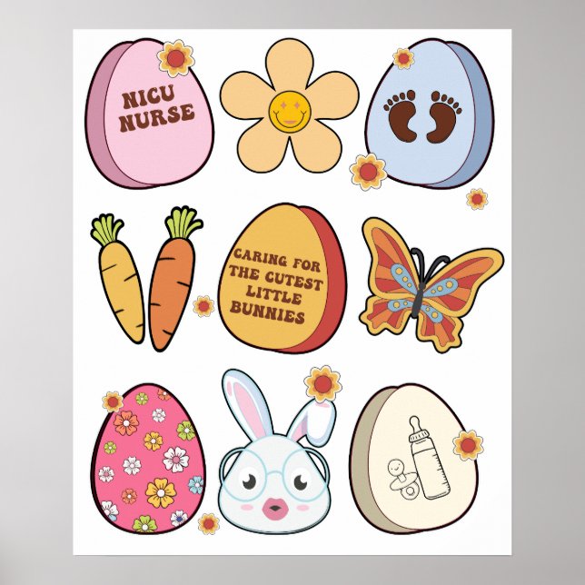 punni, retro, vintage poster (Front)