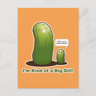 Punny Big Pickle Postcard