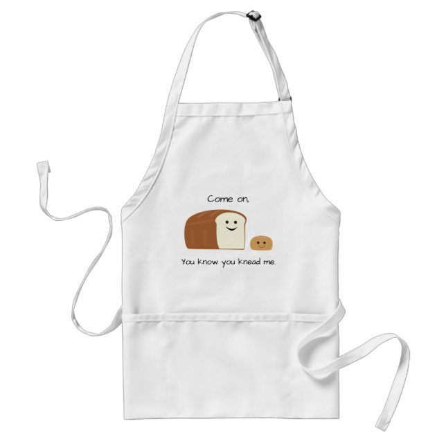 Punny Bread Design Standard Apron (Front)