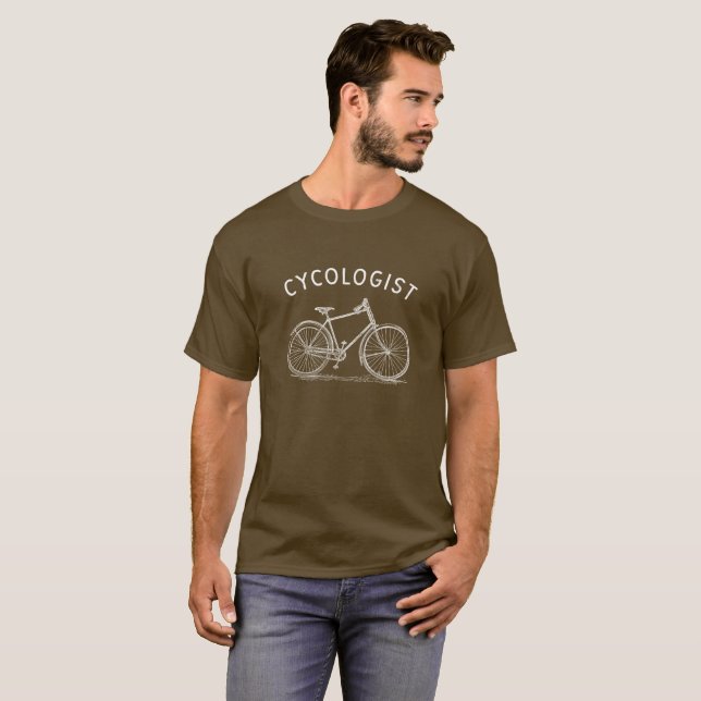 Punny Cycologist T-Shirt (Front Full)