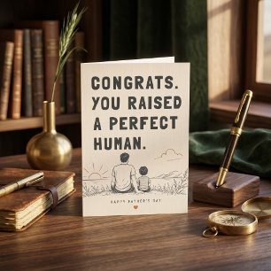Punny Dad Joke Funny Cartoon Father's Day Humourou Card
