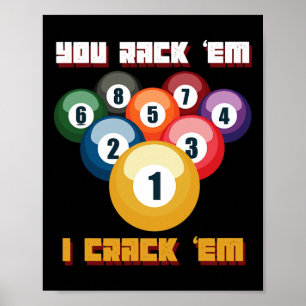 Puns Billiards Player Or Athlete  Poster