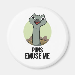 Puns Emuse Me Cute Emu Pun Magnet