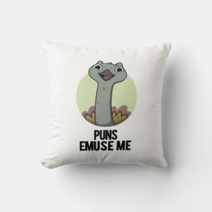 Puns Emuse Me Funny Emu Pun Cushion