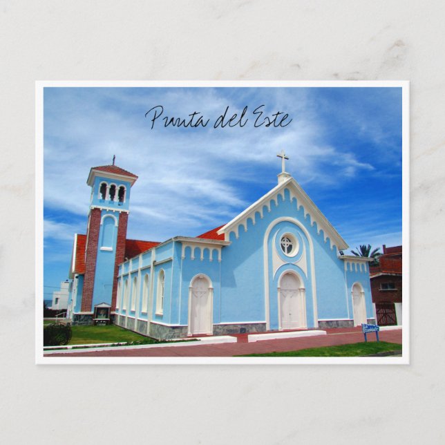 punta blue church postcard (Front)