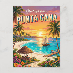 Punta Cana Beach Dominican Republic Postcard