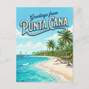 Punta Cana Beach Dominican Republic Postcard