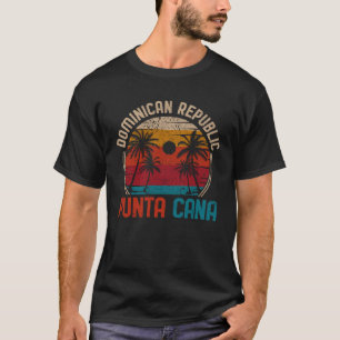 Punta Cana Beach Souvenir Dominican Republic Retro T-Shirt
