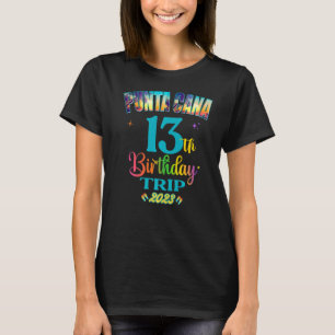 Punta Cana Birthday Trip Matching Crew T-Shirt