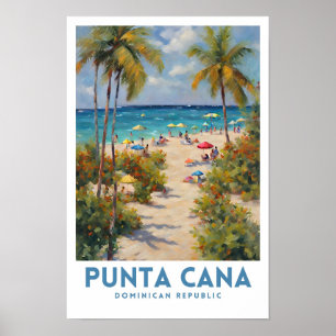 Punta Cana Dominican Republic Aesthetic Travel Ps Poster
