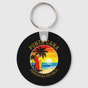 Punta Cana Dominican Republic Beach Sunset Vacatio Key Ring