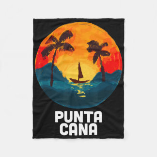 Punta Cana Dominican Republic Beaches Vacation Sou Fleece Blanket