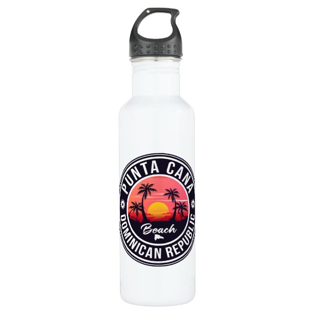 Punta Cana Dominican Republic Family Souvenir 80s 710 Ml Water Bottle (Front)