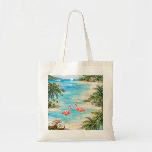 Punta Cana Dominican Republic Flamingo Tropical Tote Bag