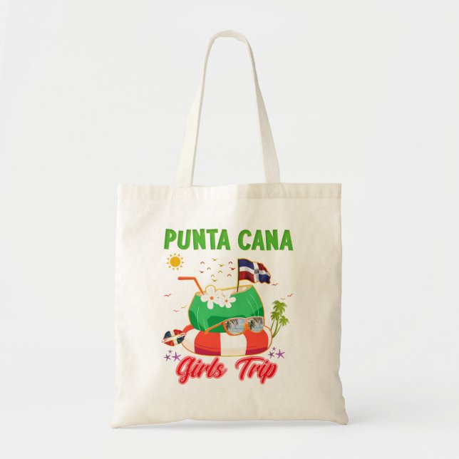 Punta Cana Dominican Republic Girls Trip Group Tote Bag (Front)