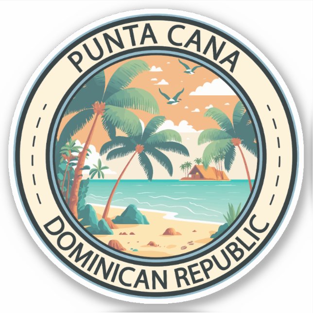 Punta Cana Dominican Republic Hut Badge (Front)
