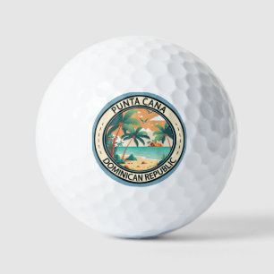 Punta Cana Dominican Republic Hut Badge Golf Balls