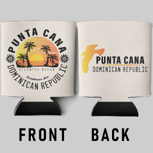 Punta Cana Dominican Republic - Retro Souvenir 60s Can Cooler