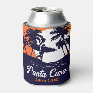 Punta Cana Dominican Republic - Retro Souvenir 80s Can Cooler