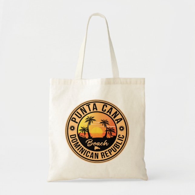 Punta Cana Dominican Republic - Retro Souvenir 80s Tote Bag (Front)