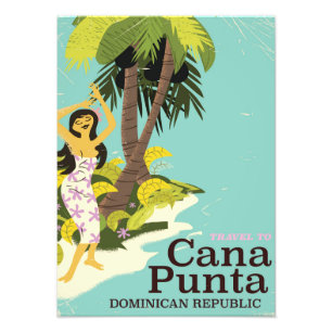 Punta Cana Dominican Republic Travel poster