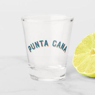 Punta Cana, Dominican Republic Vintage Arch Shot Glass