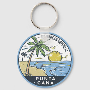 Punta Cana Dominican Republic Vintage Key Ring