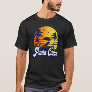 Punta Cana Dominican Sunset Beach Retro Premium T-Shirt