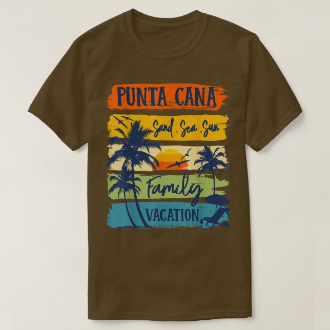 Punta Cana Dominican Vacation 2022 Matching Family T-Shirt (Design Front)