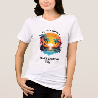 Punta Cana Family Vacation Matching Family T-Shirt Tri-Blend Shirt