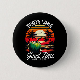Punta Cana Family Vacation Shirt Dominican Republi 6 Cm Round Badge