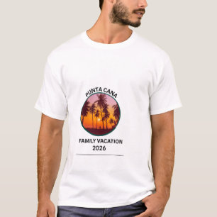 Punta Cana Family Vacation Tropical Beach Sunset T-Shirt