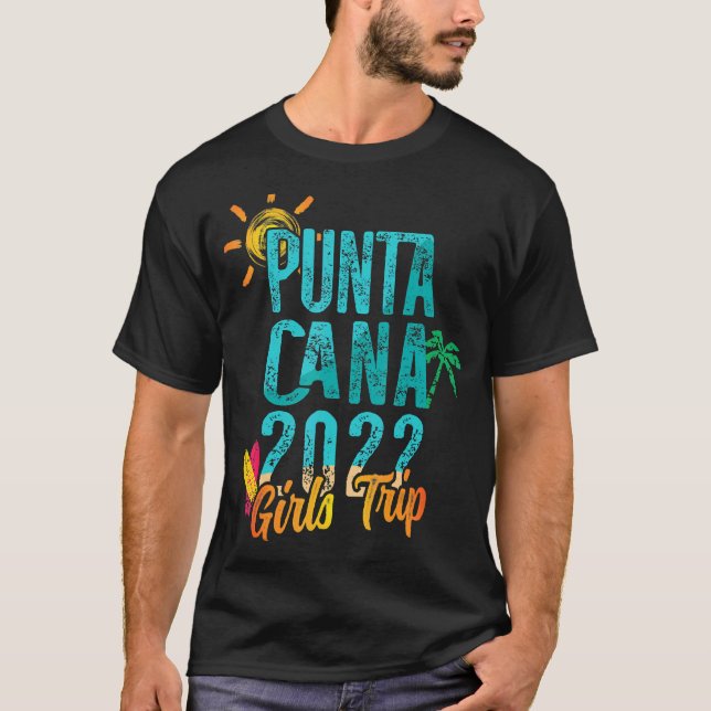 Punta Cana Girls Trip 2022 Dominican Republic Surf T-Shirt (Front)