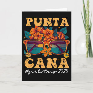 Punta Cana Girls Trip 2025 Matching Group Vacation Card