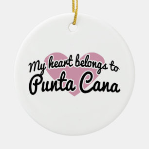 Punta Cana Heart Ceramic Tree Decoration