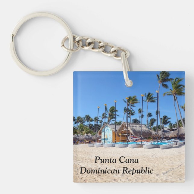 Punta Cana in the Dominican Republic Key Ring (Front)