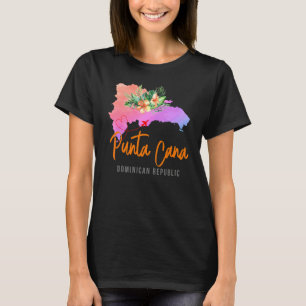 Punta Cana Map Matching Vacation Family Girls trip T-Shirt