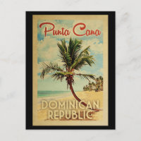 Punta Cana Postcard Dominican Republic Vintage