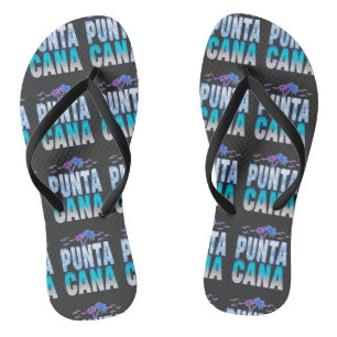 Punta Cana Summer Vacation Matching T-Shirt Thongs