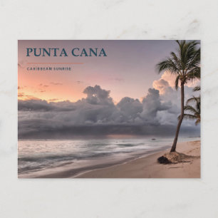 Punta Cana Sunrise and Palm Shore Postcard