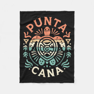 Punta Cana Tribal Fleece Blanket