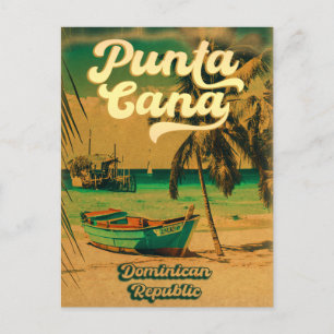 Punta Cana Tropical Wedding Save the Dates Postcard