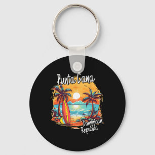 Punta Cana Vacation Dominican Republic Beach Famil Key Ring