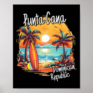 Punta Cana Vacation Dominican Republic Beach Famil Poster