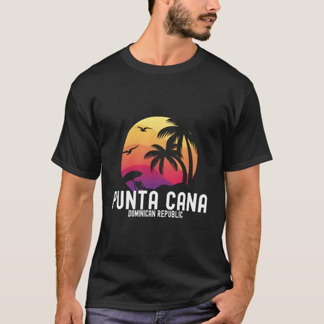 Punta Cana Vacation Punta Cana Souvenirs Dominican T-Shirt (Front)