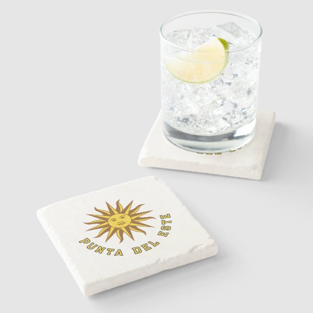Punta del Este, Uruguay Stone Coaster (Side)