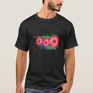 Punta Gorda Florida Tropical Flowers Family Vacati T-Shirt